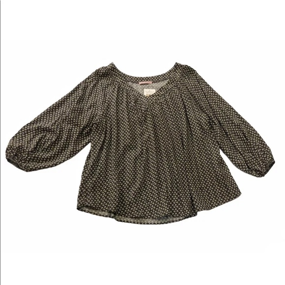 Ces Femme Boho Style Flowy Long Sleeve Plus Blouse - Picture 9 of 11